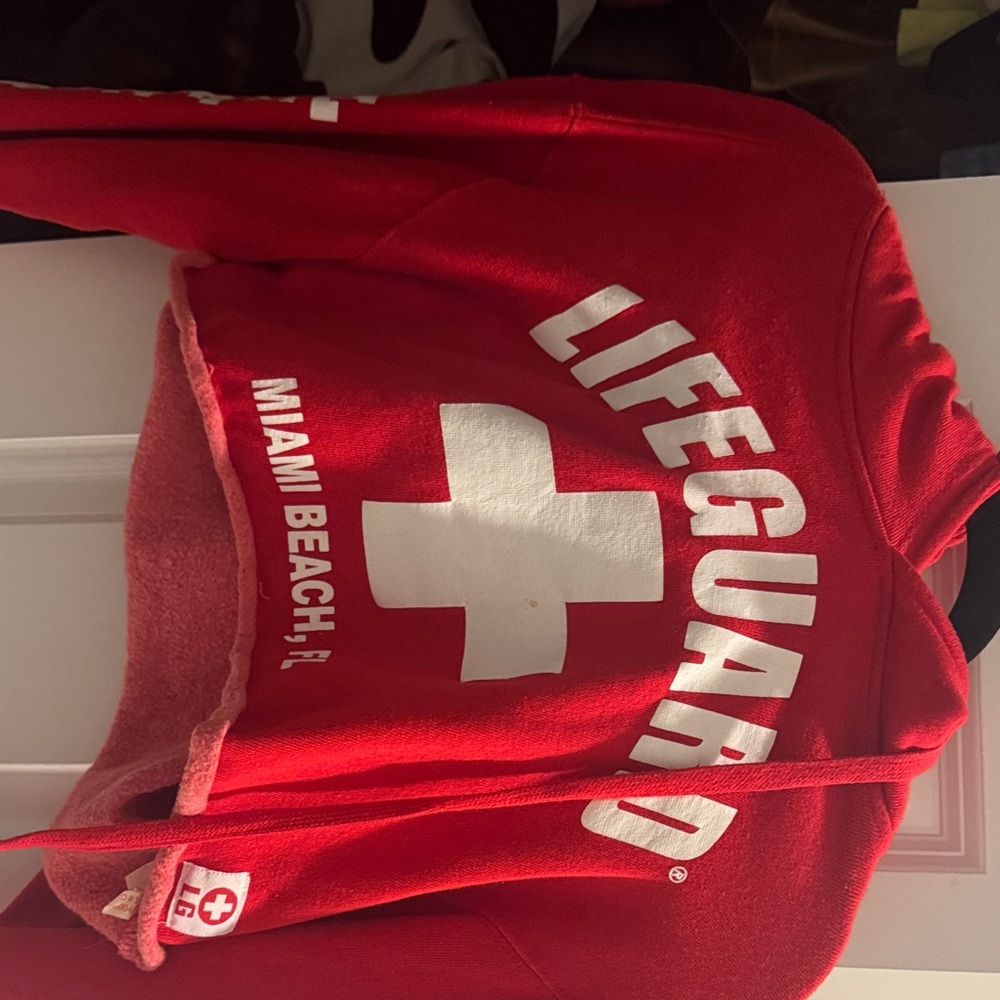 Red Lifeguard Hoodie